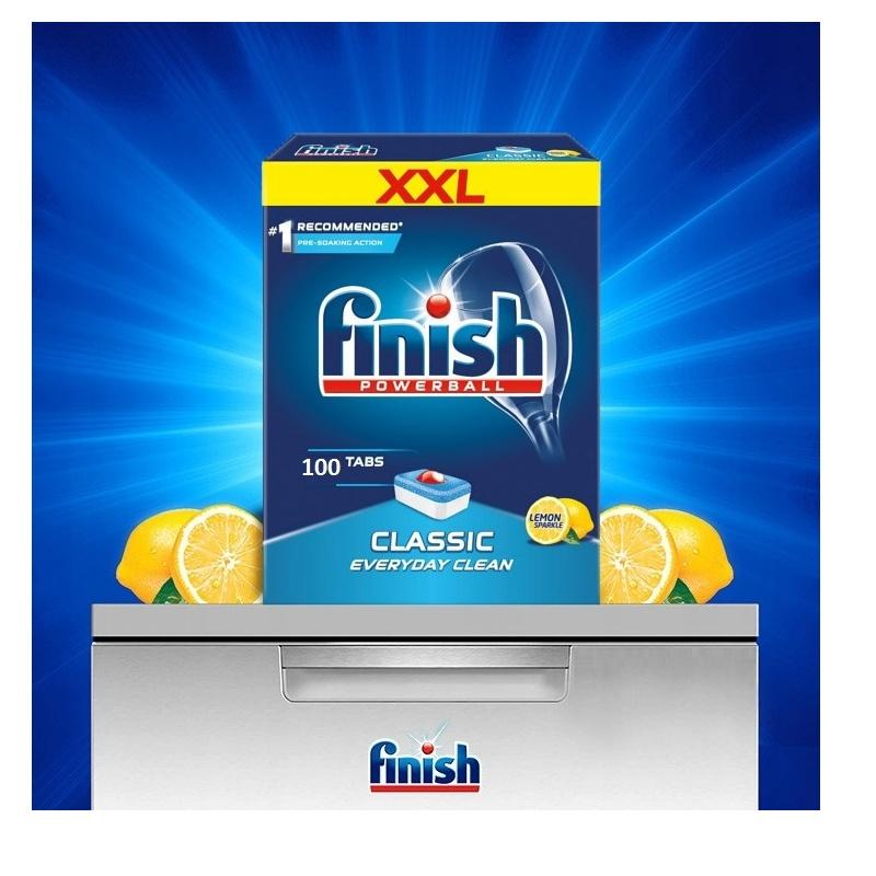 Viên rửa bát Finish Classic hộp 100x 16 g viên Đức