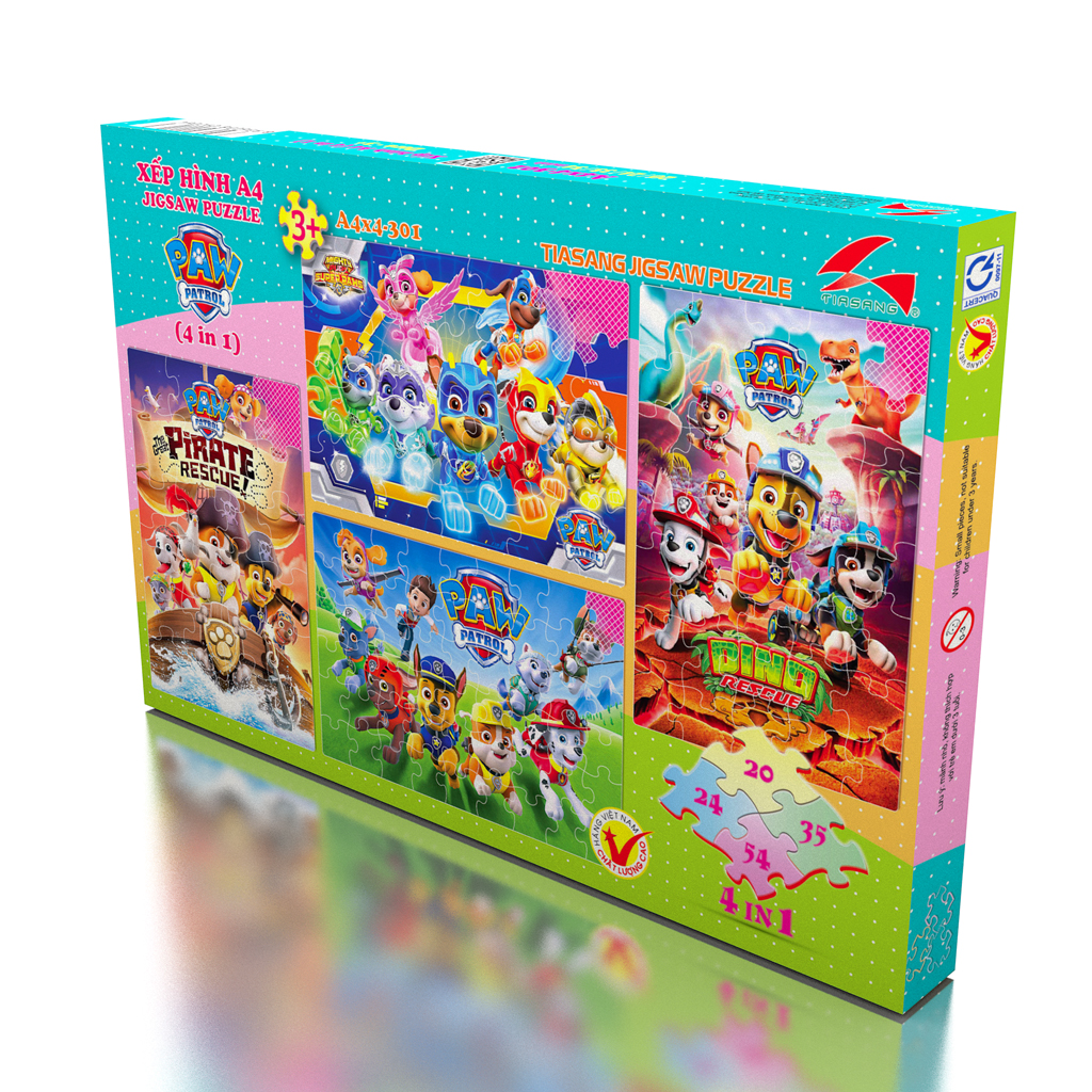 Xếp hình A4 (4 trong 1) - Paw Patrol