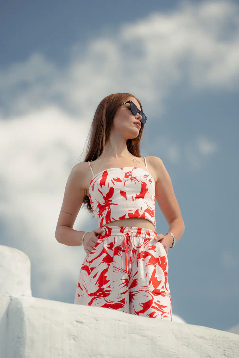 Quần Lửng Ống Rộng Culottes Lưng Thun Phong Diễm Pan077 Thời trang Hity