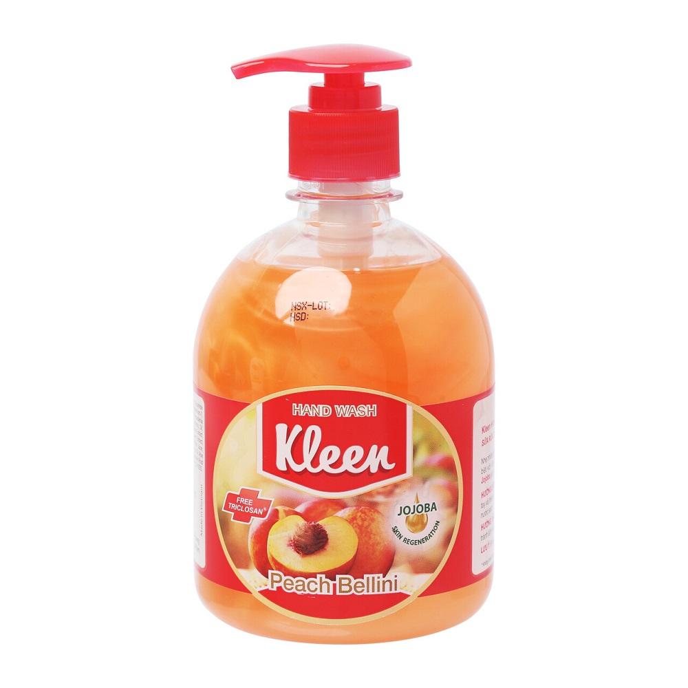 Nước Rửa Tay Kleen Hương Đào 500Ml