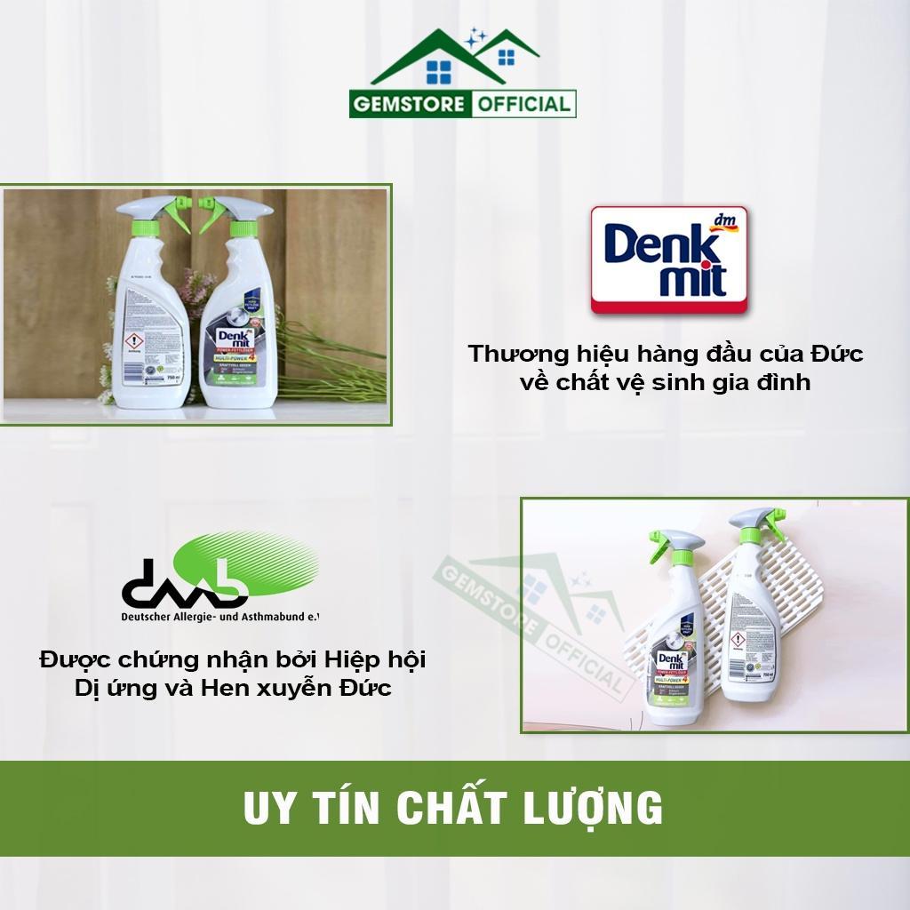 Chai Xịt Tẩy Rửa Dầu Mỡ Denkmit, Dung Dịch Tẩy Rửa Nhà Bếp Đa Năng, Dung Tích 750ml - Nhập Đức