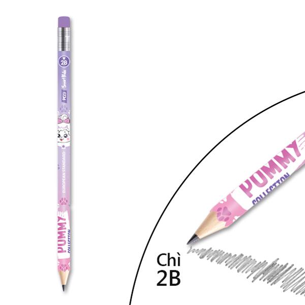 Bút Chì Họa Tiết Pommy 2B - Smart Kids PC23