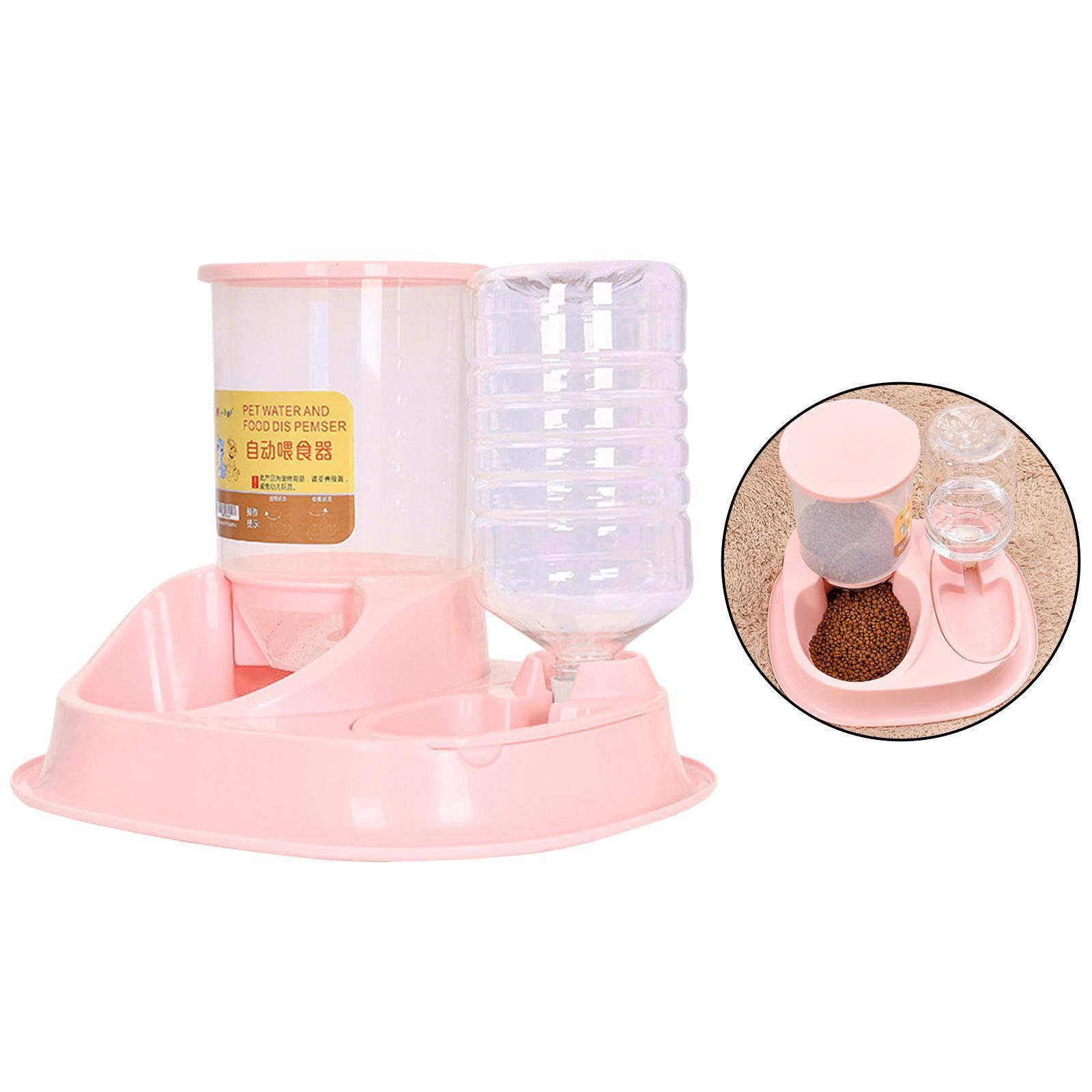 Automatic Feeder Small Medium Large Pets Automatic Food Feeder Waterer, Travel Supply Feeder and Water Dispenser for Dogs Cats Pets Animals