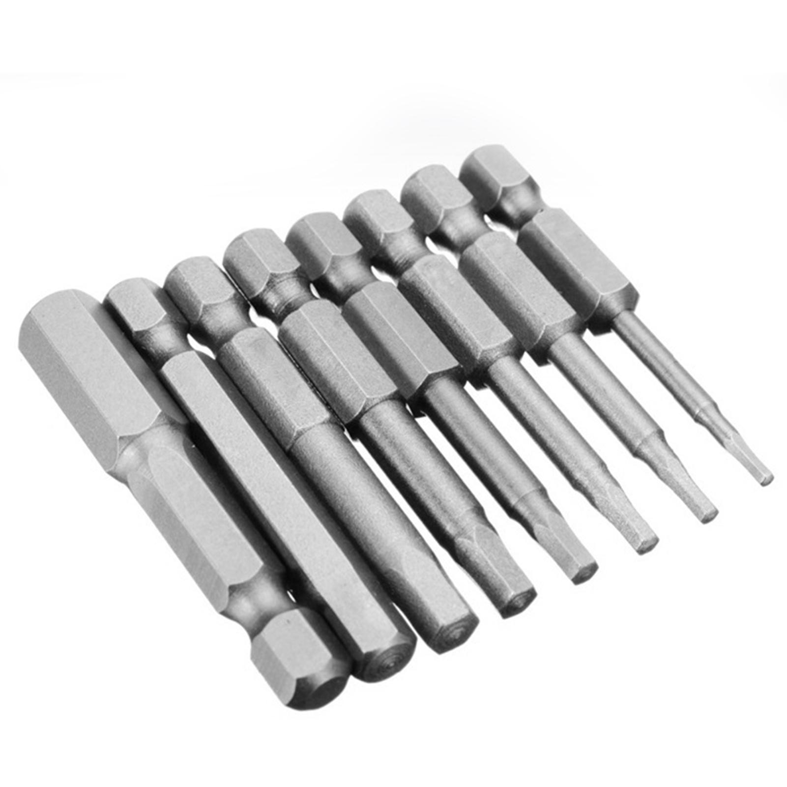 12 cái Tuốc nơ vít điện từ tính Bit Chéo Đầu 1/4 Chân Hex 50mm