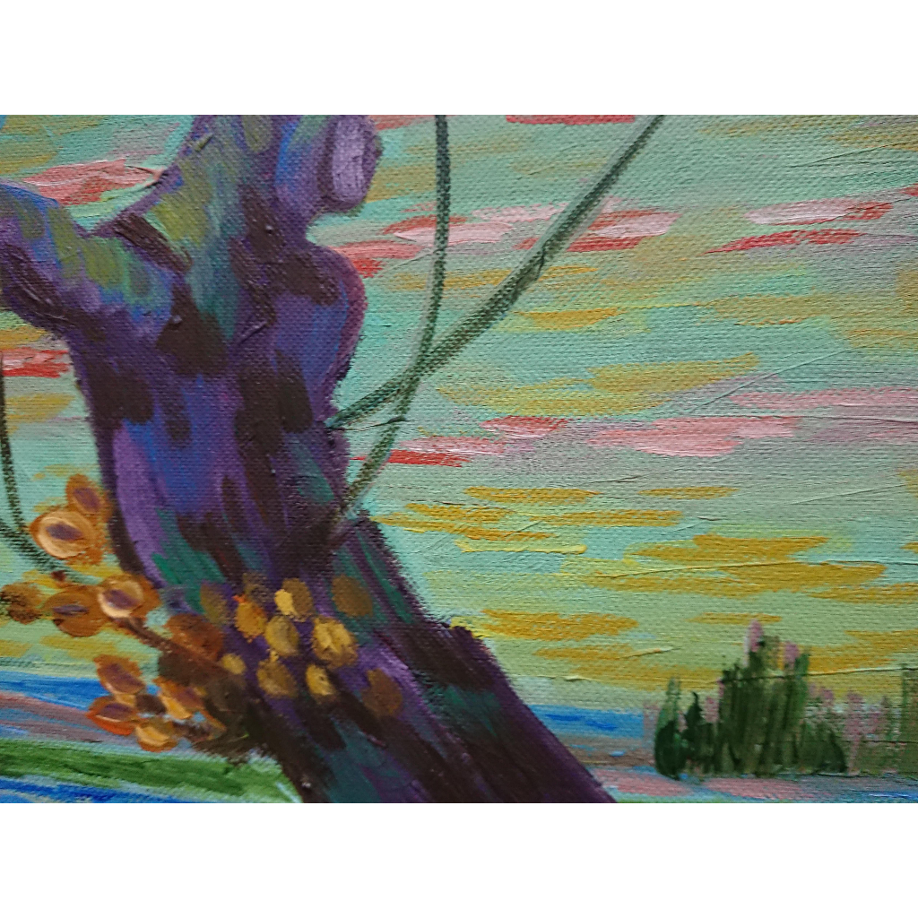 Người Gieo Hạt - Tranh Sơn Dầu Vẽ Tay 30x40cm