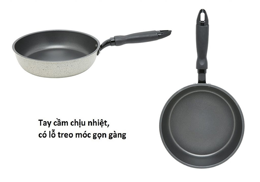 Chảo Chống Dính - Chảo Đá 7243Gs (24cm) - Hàng Chính Hãng