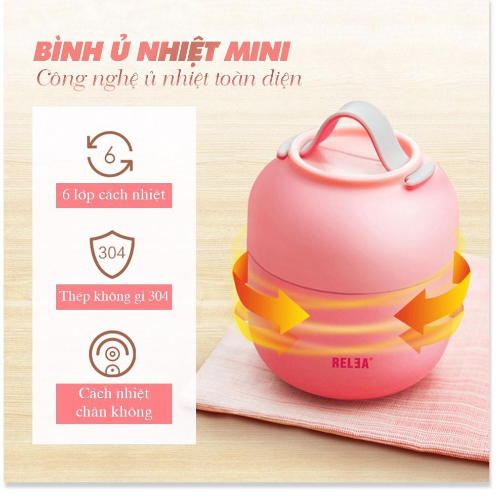 Bình ủ giữ nhiệt mini Relea 700ml - Bình ủ thức ăn cao cấp