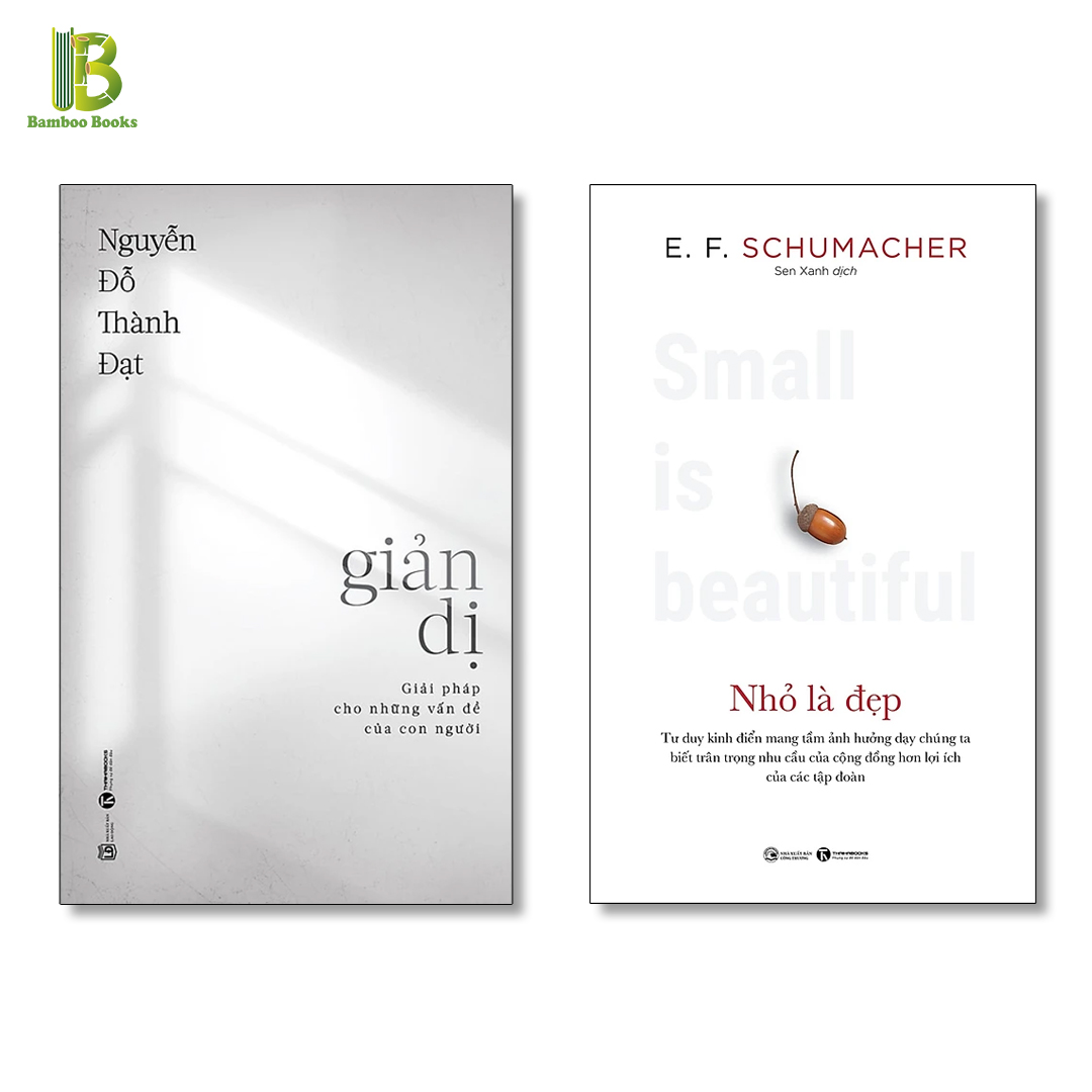 Combo 2 Cuốn: Giản Dị + Nhỏ Là Đẹp (Tặng Kèm Bookmark Bamboo Books)