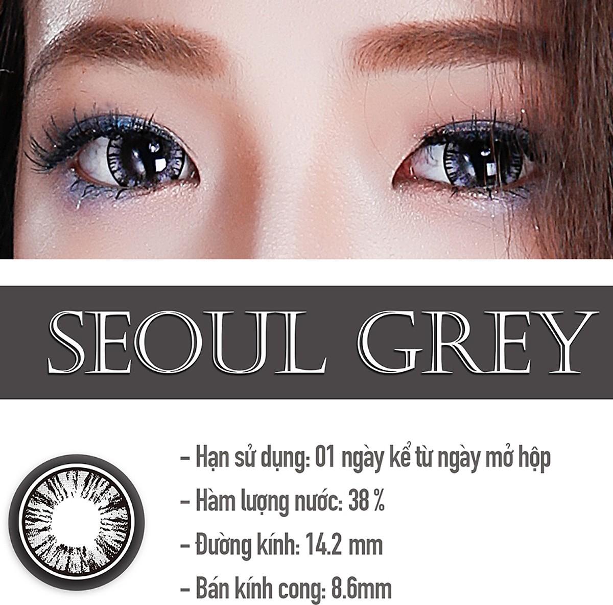 [Một cặp] Kính Áp Tròng Dùng 1 Ngày Eye Secret KM1N - Seoul Grey (0 Độ)