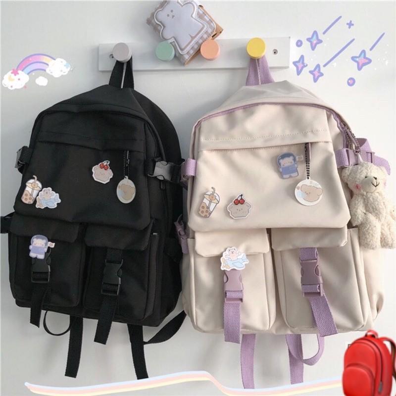 Balo nắp gập ulzzang nhiều màu