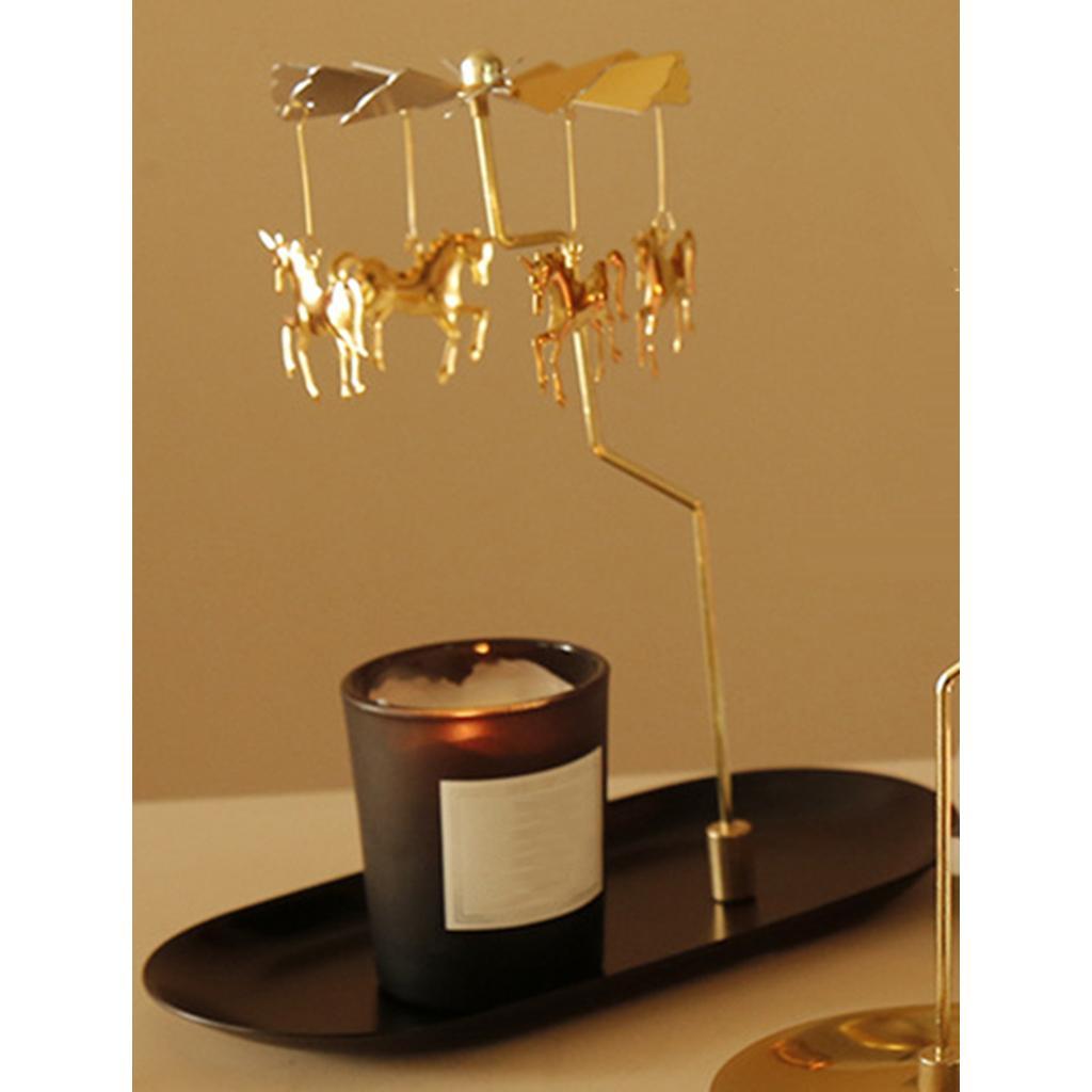 3PCs Candle Holder Rotating Tea Light Holder Stand Home