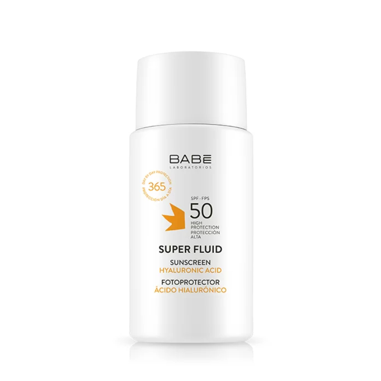 Kem chống nắng phổ rộng dành cho da khô BABE Super Fluid Sunscreen SPF50 50ml