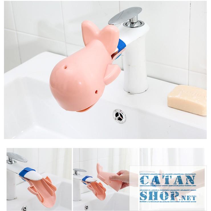 Vòi nước gắn lavabo giúp bé rửa tay dễ dàng hình cá voi siêu ngộ nghĩnh, tiện lợi, an toàn cho trẻ - giao màu ngẫu nhiên