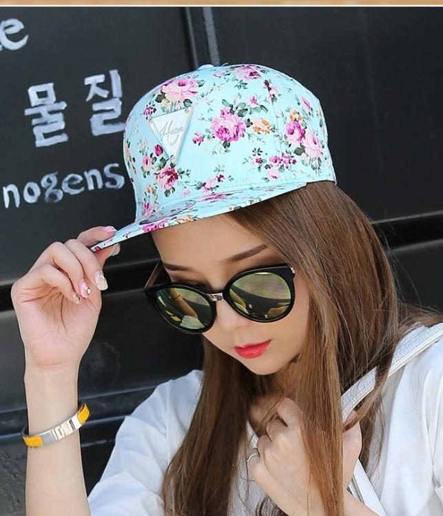 Mũ nón lưỡi trai snapback nữ SB29 hoa hồng