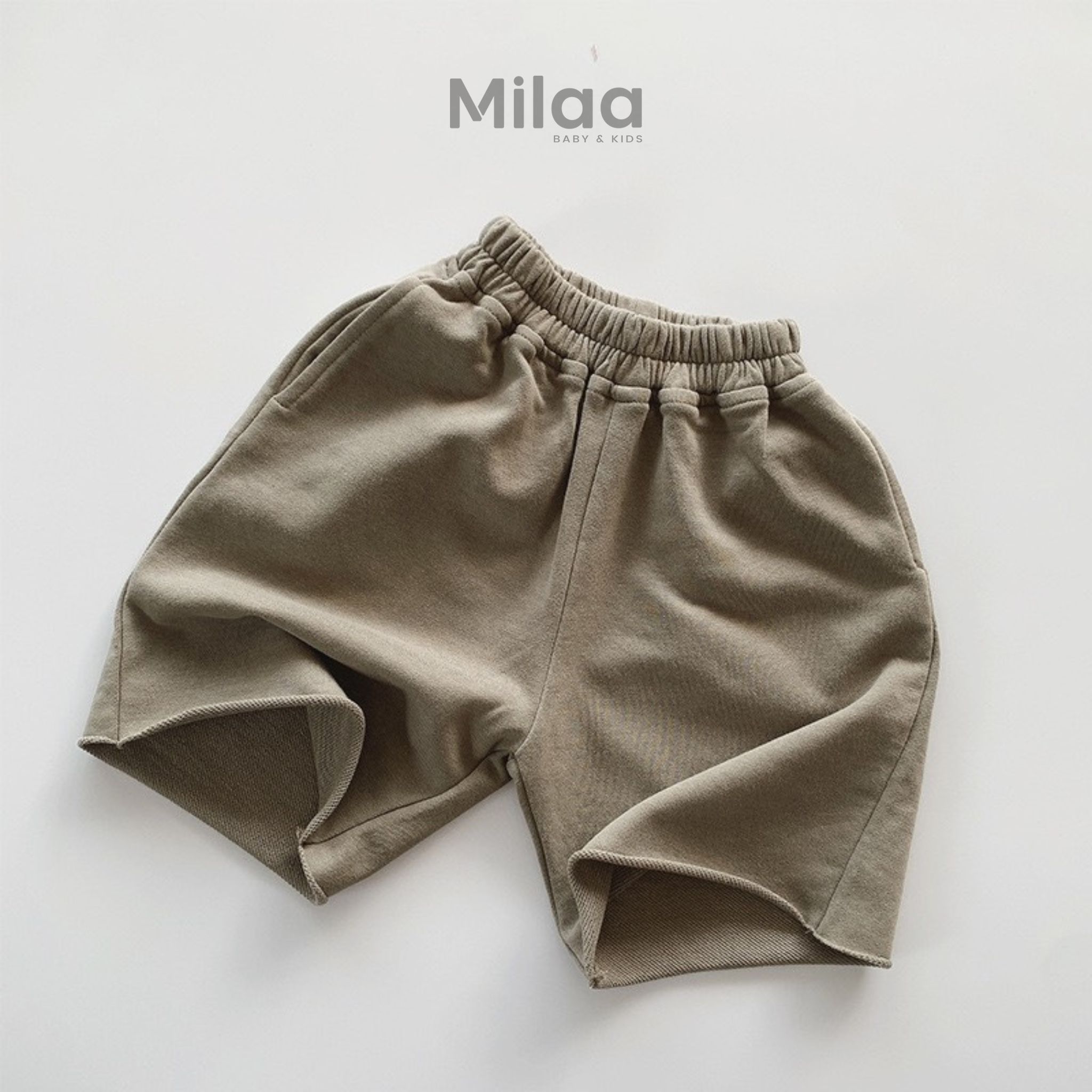 Quần Short Chất Cotton Mềm Mịn Thoáng Mát 4 Màu Cho Bé MiLaa Kids QL0201