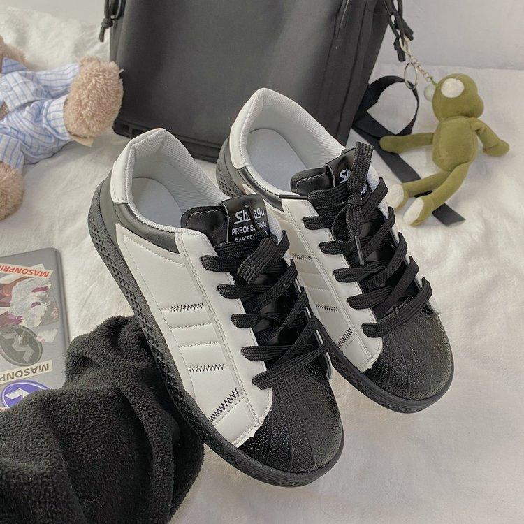 Giày Thể Thao Bằng Da Pu Thời Trang Hàn Quốc Dành Cho Bạn Nữ