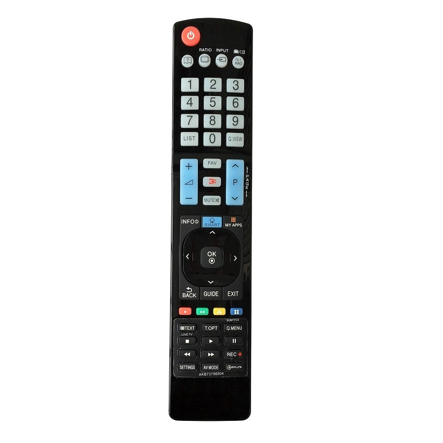 Remote Điều Khiển Dùng Cho Smart TV LG, Internet TV, TV Thông Minh LG AKB73756504 (Kèm Pin AAA Maxell)