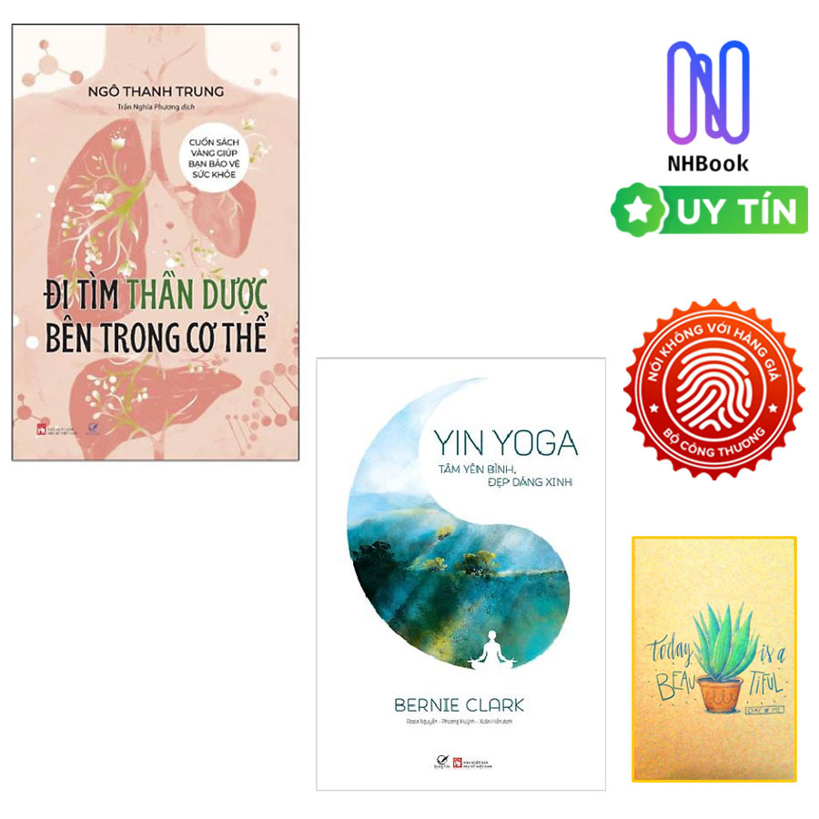 Combo Đi Tìm Thần Dược Bên Trong Cơ Thể Và Yin Yoga – Tâm Yên Bình, Đẹp Dáng Xinh ( Tặng sổ tay)