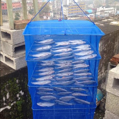 Lồng lưới treo 4 tầng để phơi cá khô - Lồng lưới treo 4 tầng để phơi cá khô