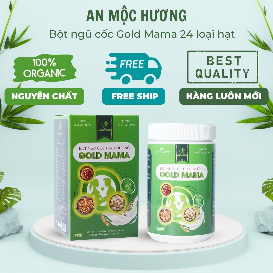 Combo 3 hộp bột ngũ cốc Gold Mama (FREESHIP) 24 loại hạt dinh dưỡng cho mẹ bầu (1.5Kg)