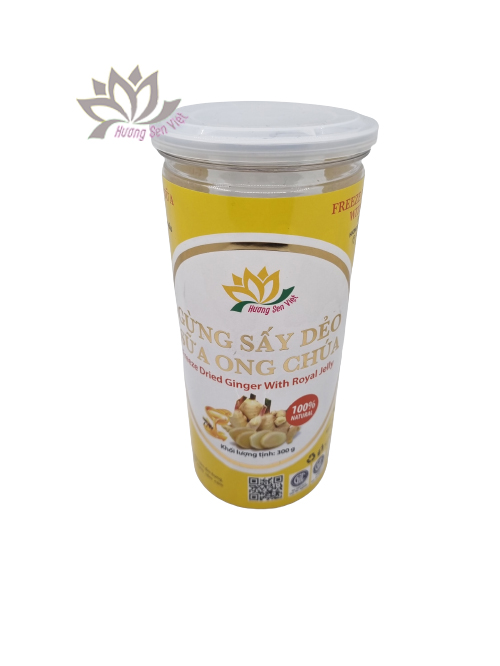 GỪNG SẤY DẺO SỮA ONG CHÚA 300G - HƯƠNG SEN VIỆT