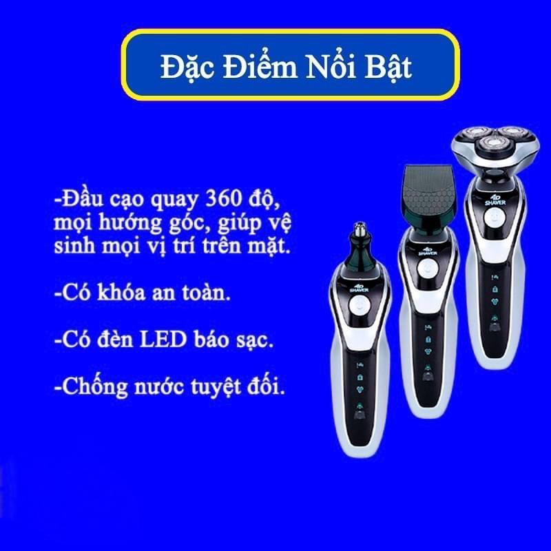 Máy cạo râu đa năng SHAVER SK1588 , máy cạo râu 3 in 1 cao cấp 2022