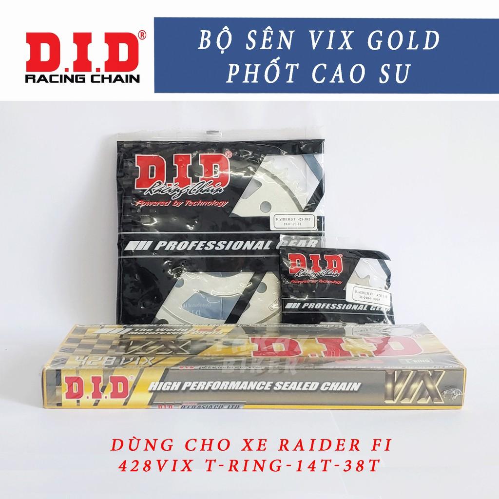 B2 Sên Nhông Đĩa Raider Fi Phốt Cao Su 428 VIX T-ring 132L Cải Tiến Mới Của Huyền Thoại TFX Khó