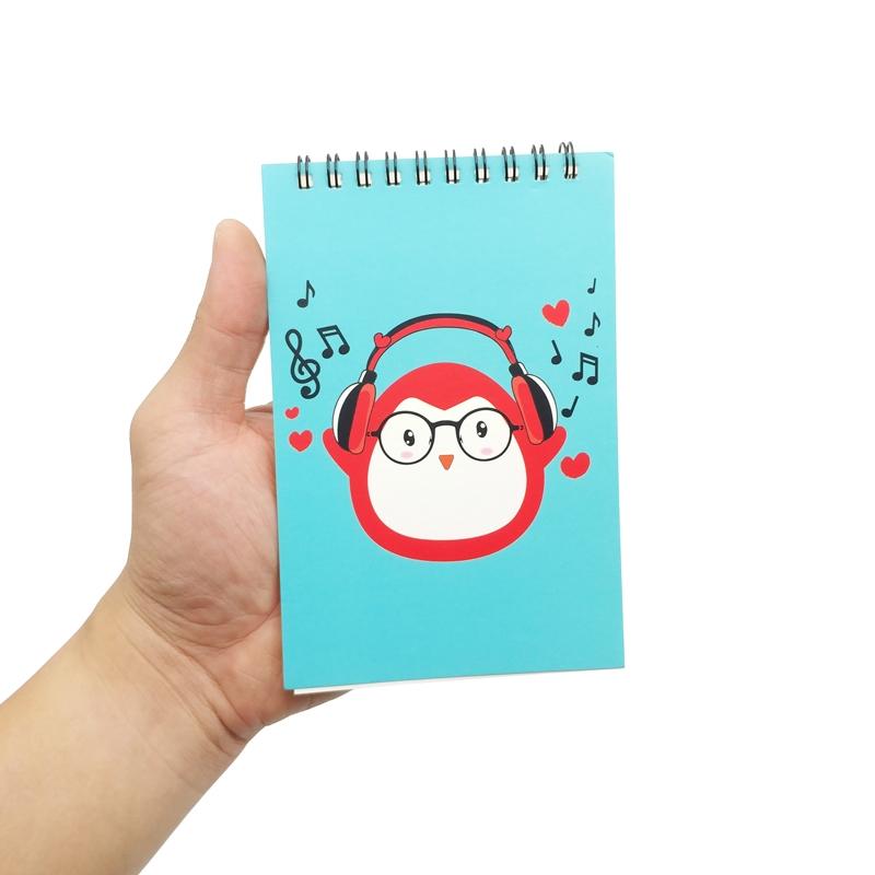 Sổ Lò Xo Penguin Mini 02 10 x 15 cm - Màu Xanh Biển