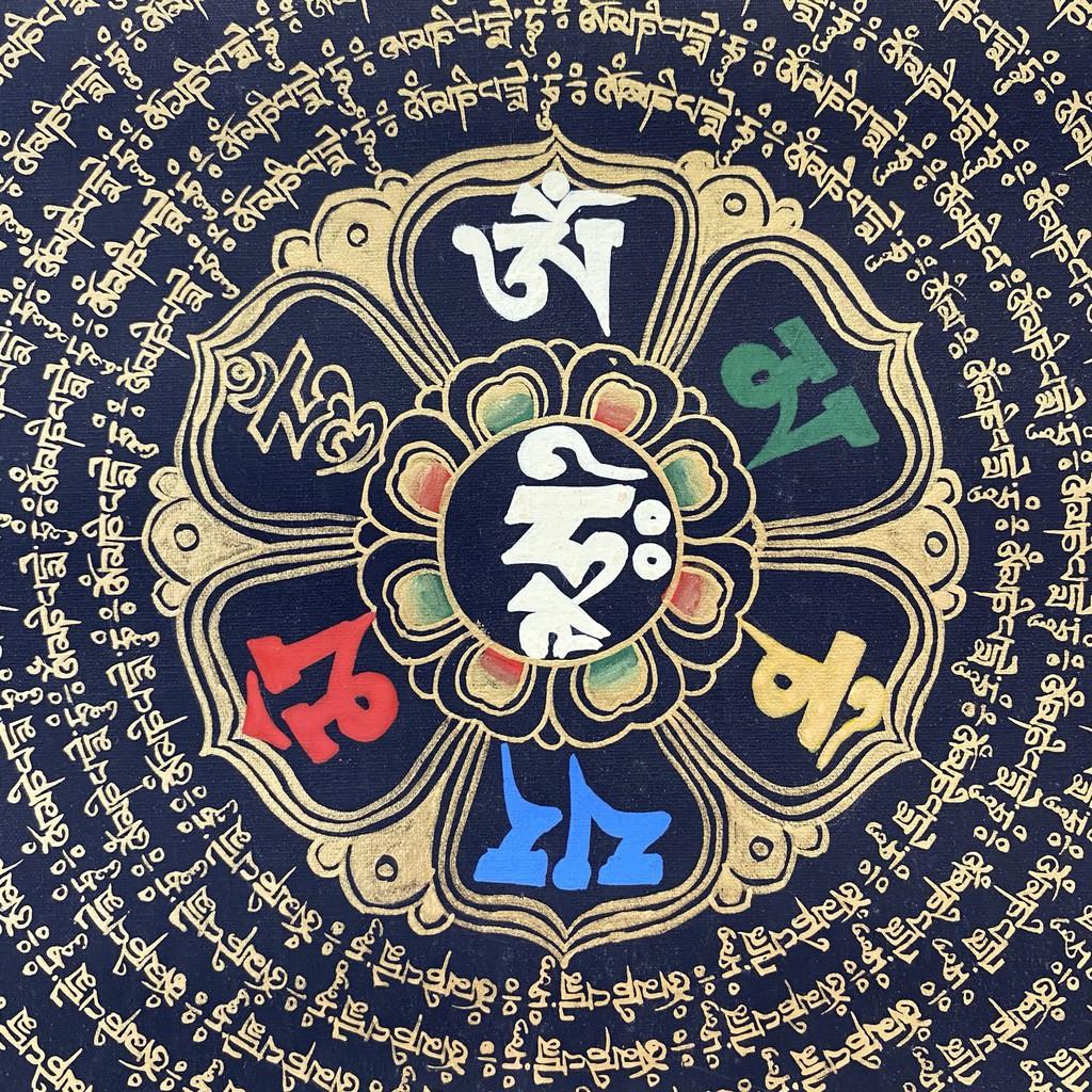 Tranh Thangka Mandala vẽ tay từ Tây Tạng