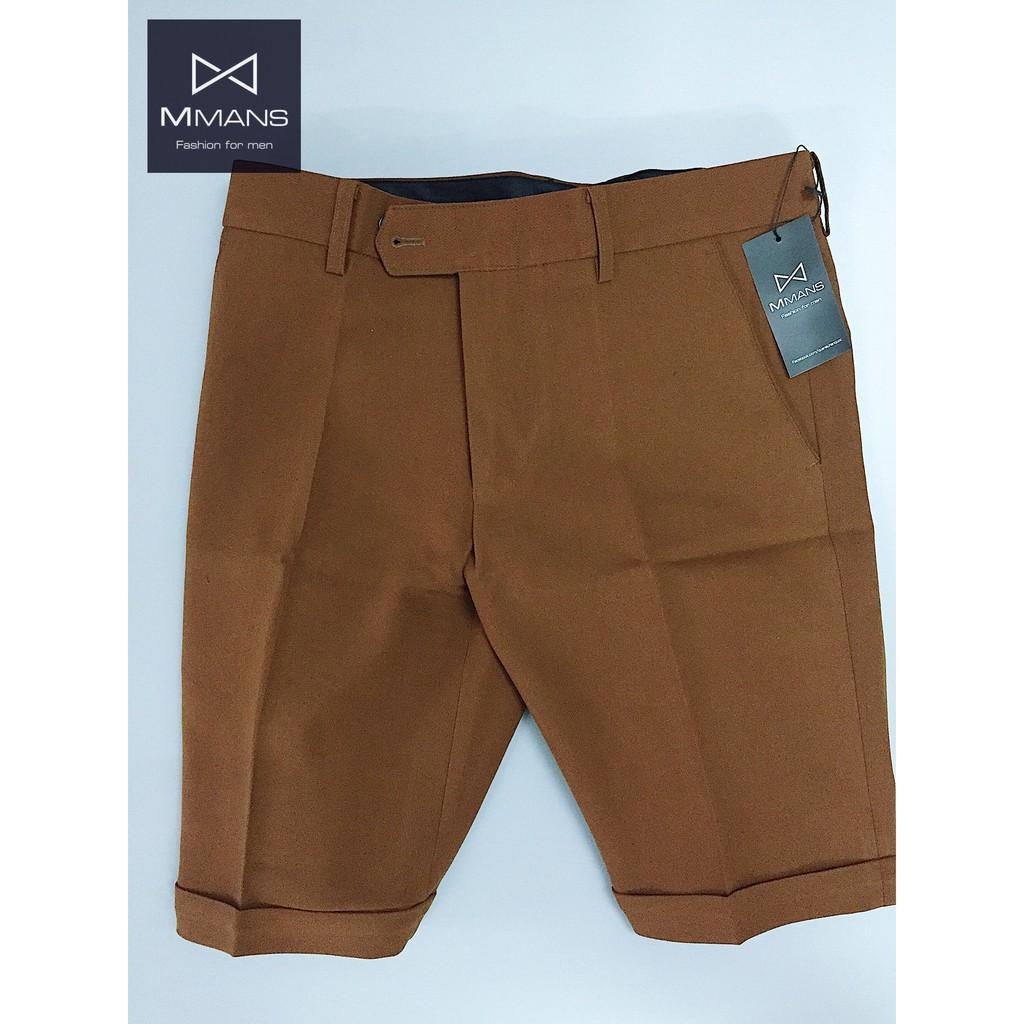 Quần short nam vải âu tây cực xịn chất co giãn kiểu dáng trẻ trung ôm body hàn quốc của MMANS - Short Vàng bò,33