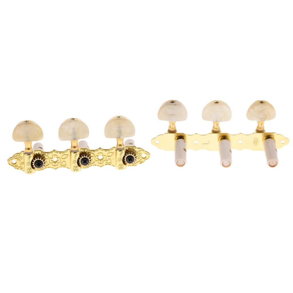 2 Pcs Classical Guitar Tuning Pegs Tuners Machine Heads For 6 String Guitar
