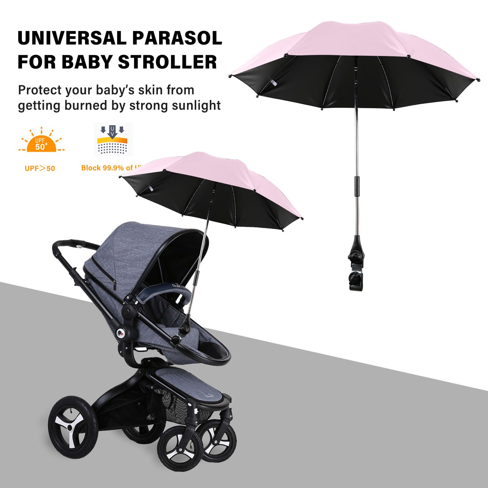 Ô gắn xe đẩy trẻ em Buggies Vinyl có lớp phủ chống tia UV, chống thấm 360 °, có thể xoay