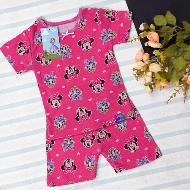 Bộ đồ bozip Bo050 bé gái Mickey Vịt Donal