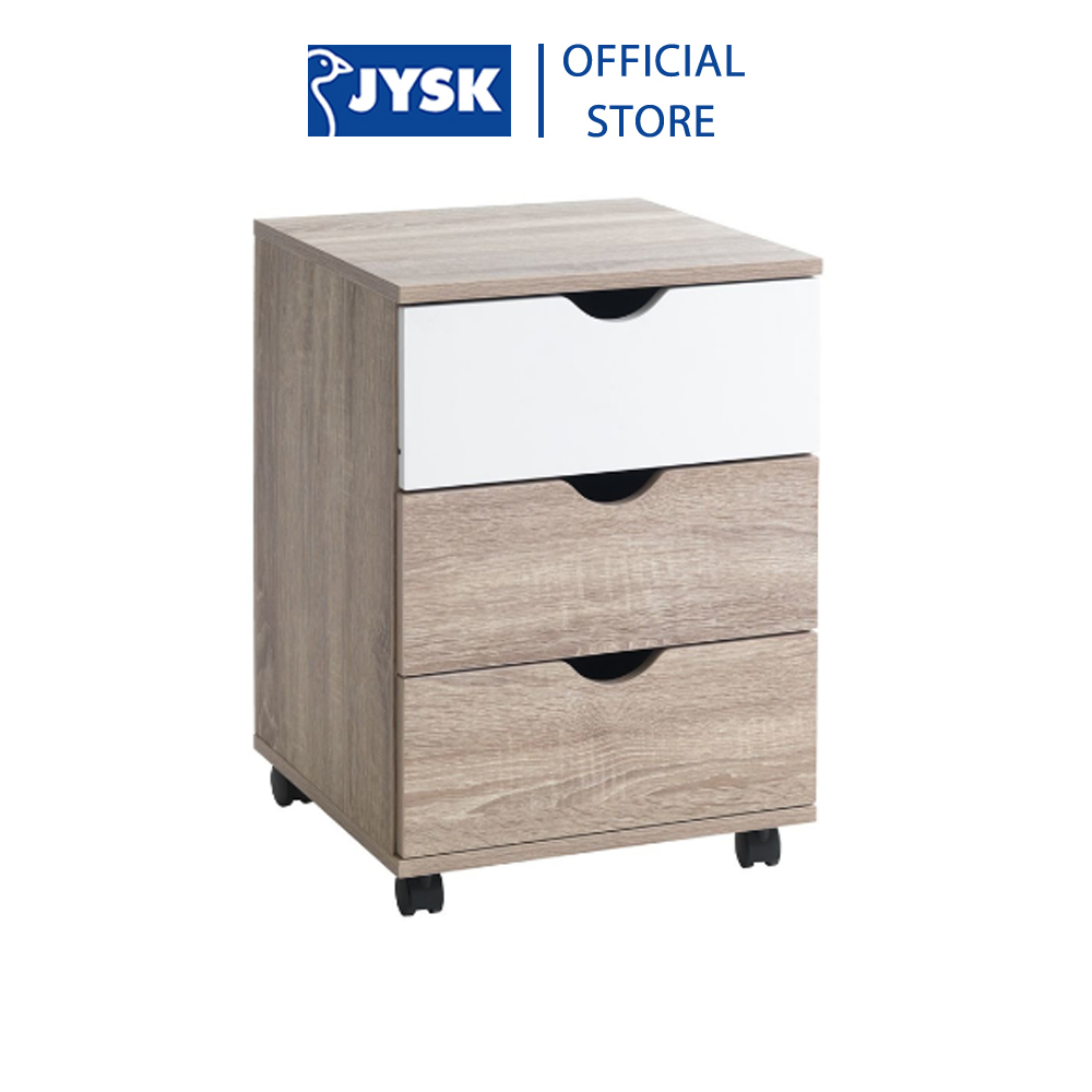 Tủ hồ sơ | JYSK Abbetved | gỗ công nghiệp | sồi/trắng | D40xR40xC56cm