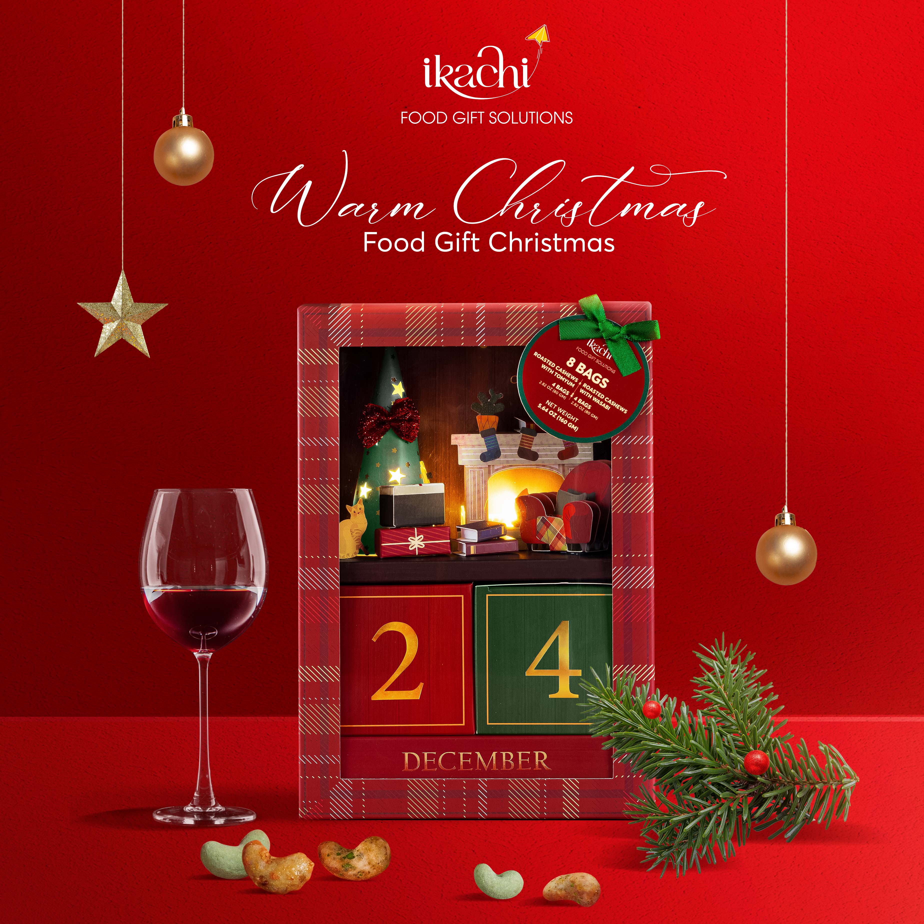 Set Quà Giáng sinh xanh &quot;Warm Christmas&quot; - Hộp lịch Noel, Quà tặng Noel ý nghĩa cho gia đình, doanh nghiệp