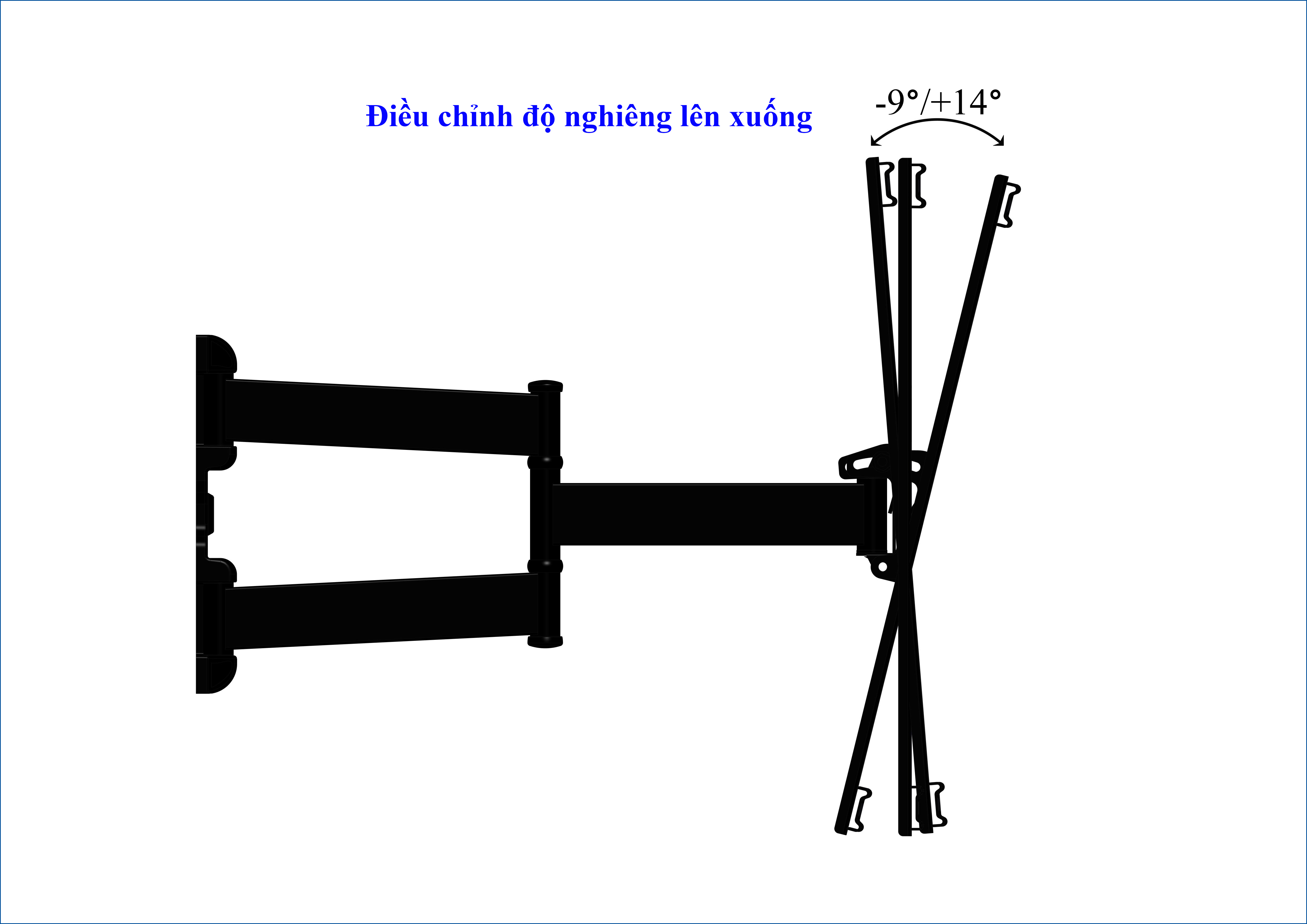 Khung treo tivi đa năng Cảnh Phong từ 43-65 inch X2T348- Hàng chính hãng