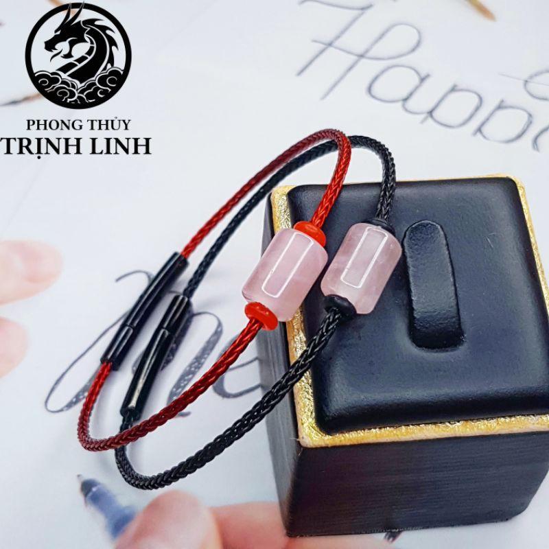 VÒNG TAY LU THỐNG HỒNG DÂY THÉP CAO CẤP