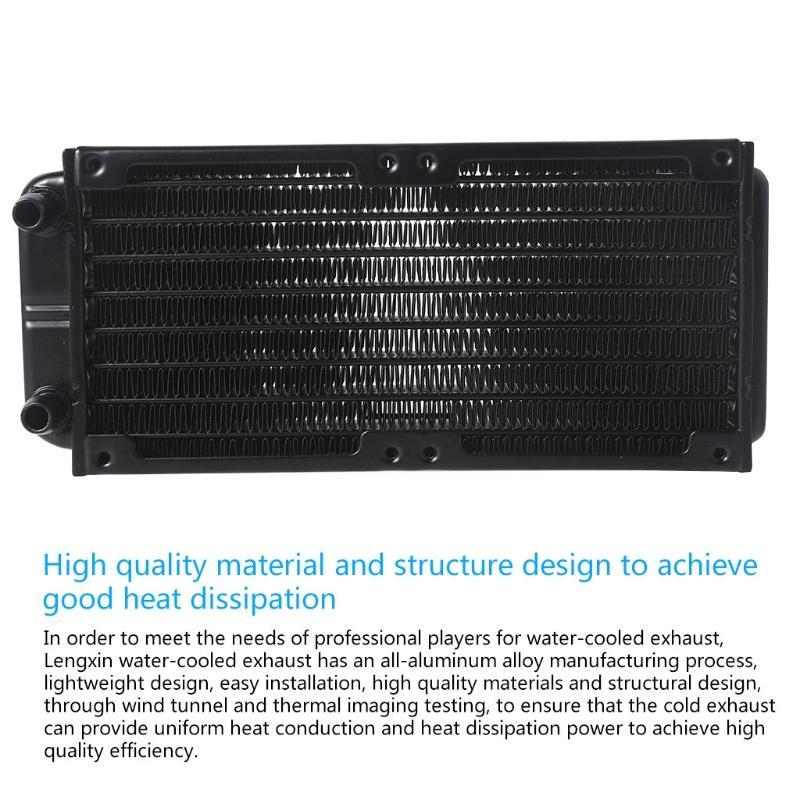 Hệ Thống Làm Mát Bằng Nước Tản Nhiệt Cho CPU Máy Tính Shas 80x160mm G1/4