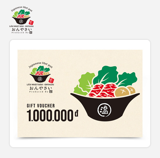 Giftpop - Phiếu Quà Tặng On-Yasai Shabu Shabu 1000K 