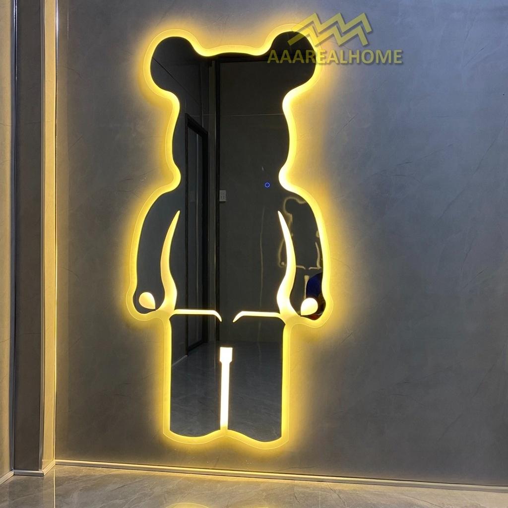 90x180cm Gương soi chú gấu đèn led AAArealhome G2 Gương soi toàn thân đèn led cảm ứng BearBrick Mirror Gương Bear Brick