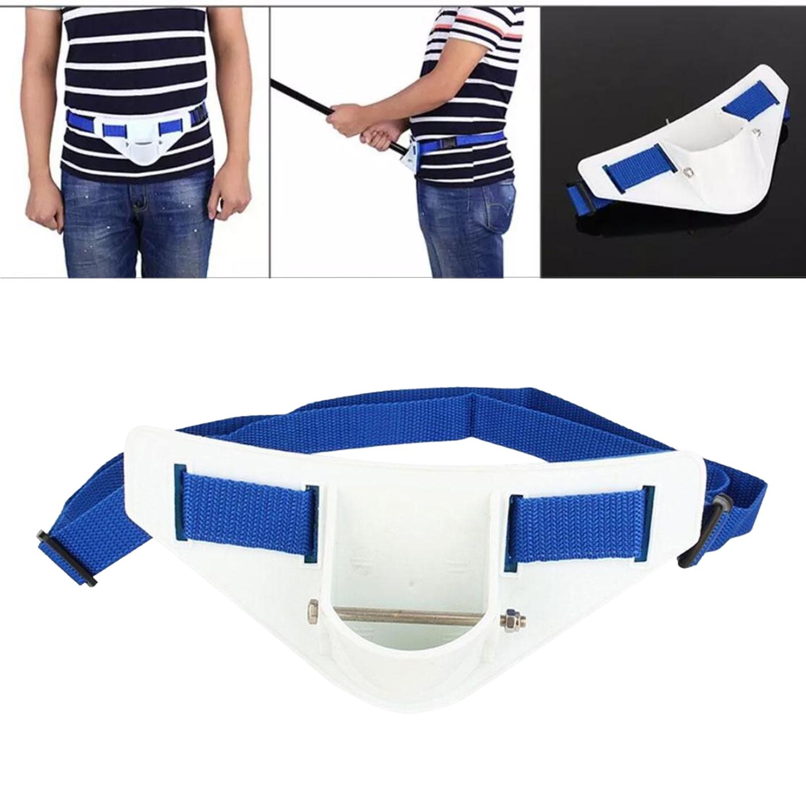 Fighting Belt Strap Boat Fishing Rod Holder Padded Waist Pole Support Tackle