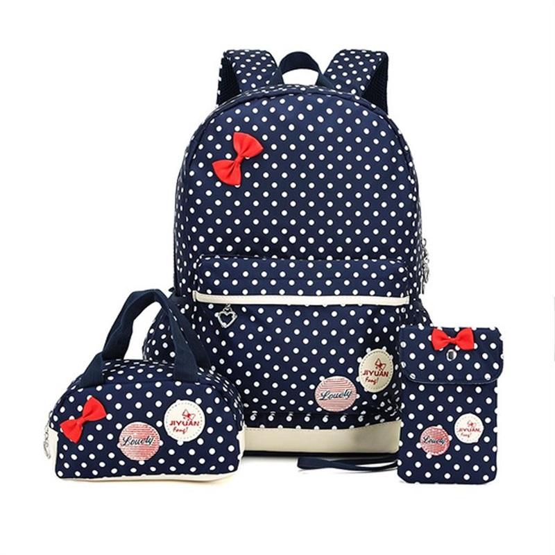 3 Cái/bộ Dễ Thương In Trường Túi Cho Bé Gái Trẻ Em Chống Nước Trường Ba Lô Trẻ Em Túi Schoolbag Nylon Mochila Infantil