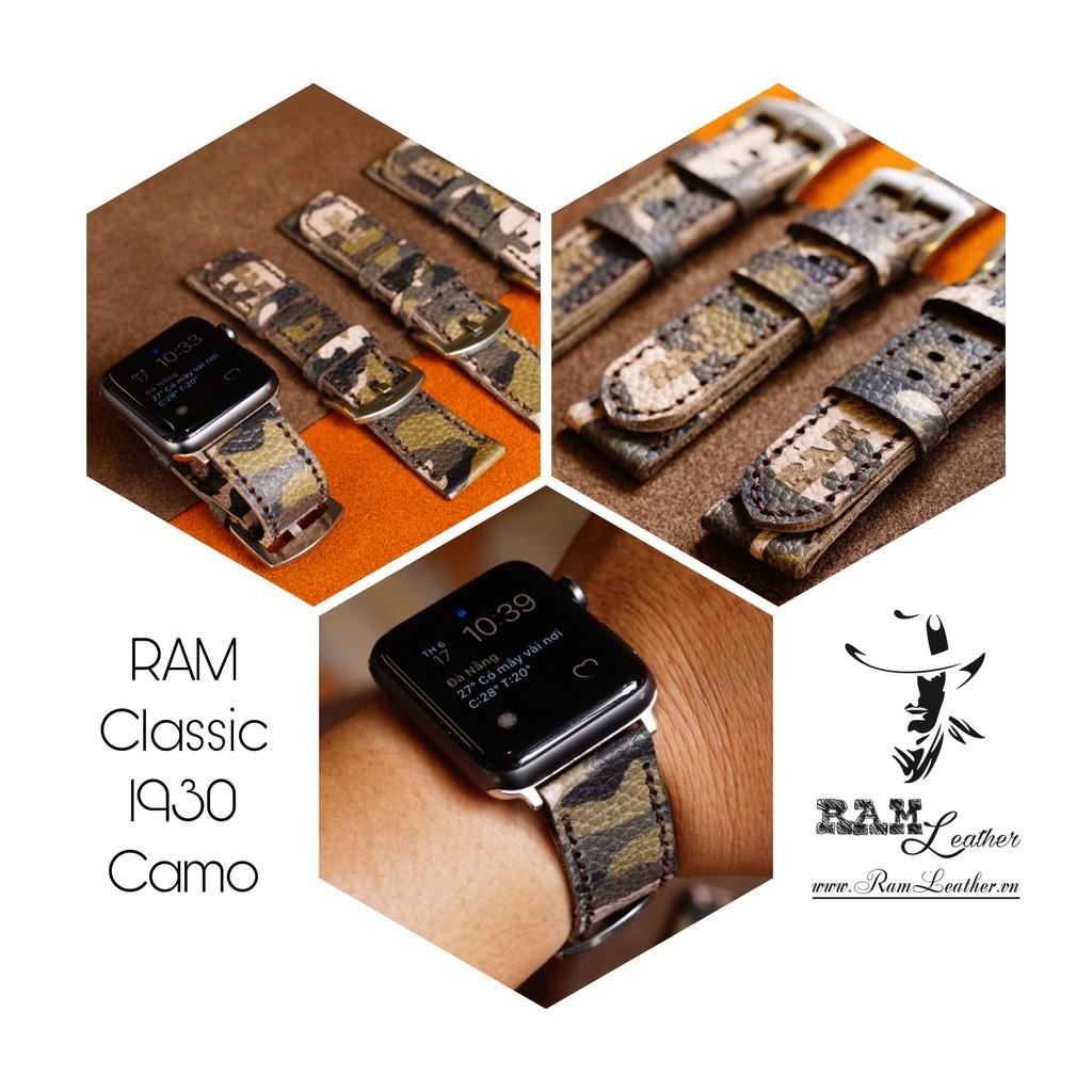 DÂY APPLE WATCH DA BÒ THẬT-ĐỦ SIZE  APPLE WATCH 38/40-APPLE WATCH 42/44 -CHÍNH HÃNG RAM LEATHER