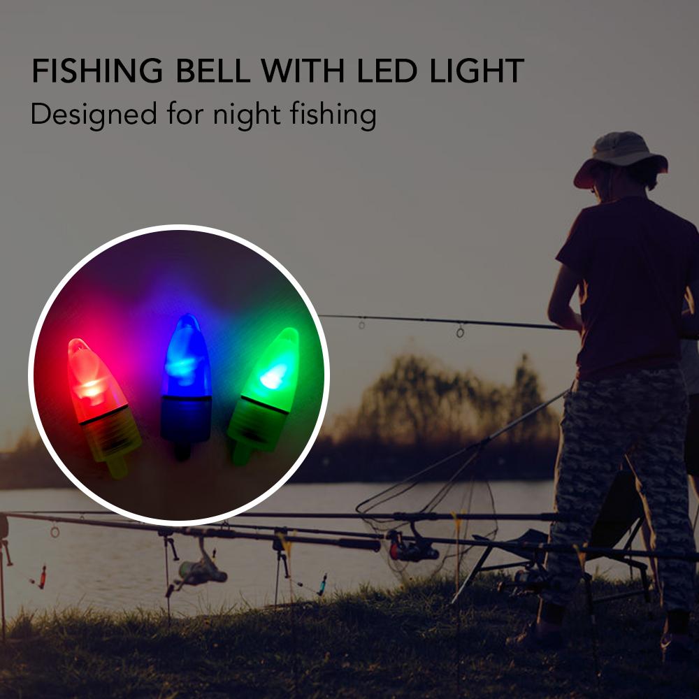 10 Chiếc Cần Câu Đêm Có Đèn LED, Đèn Báo Mồi Cắn Câu