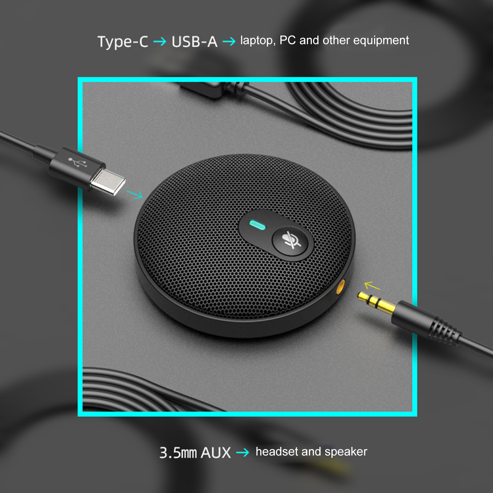 Bộ ngưng tụ đa hướng Micrô cho cuộc họp Hội nghị kinh doanh U3 USB