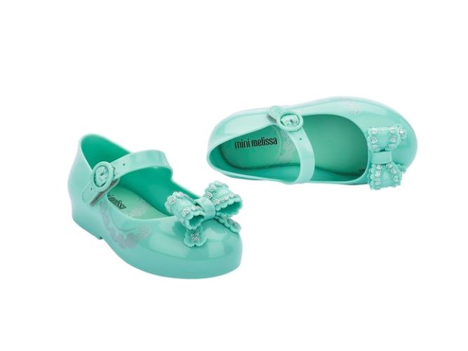 Giày thơm Mini Melissa Nơ viền xanh (full tag box)