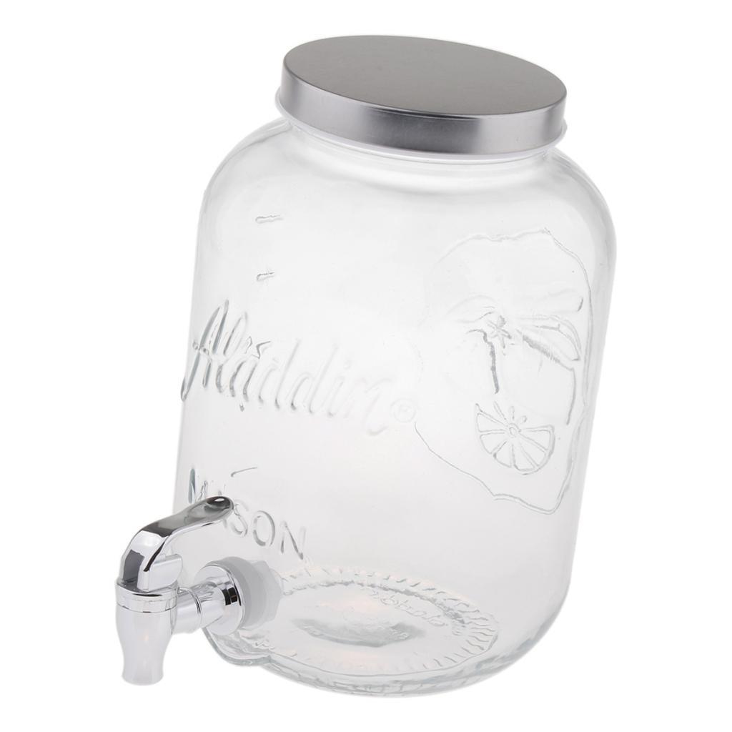 Beverage Dispenser with Lid &  Spigot Beverage Cocktail BBQ Party