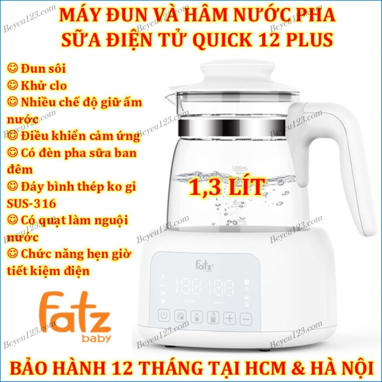 Máy đun Và Hâm Nước Pha Sữa Fatz Baby - Quick 12 Plus + FB3504BH