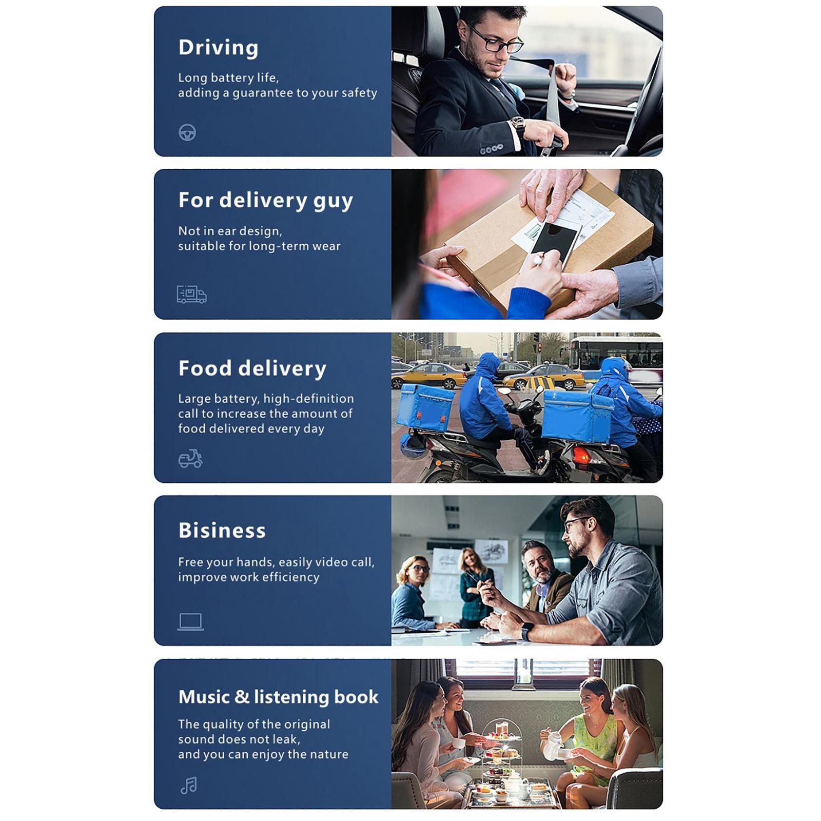 Bluetooth  Ear Hook Waterproof Noise Cancelling  Driving