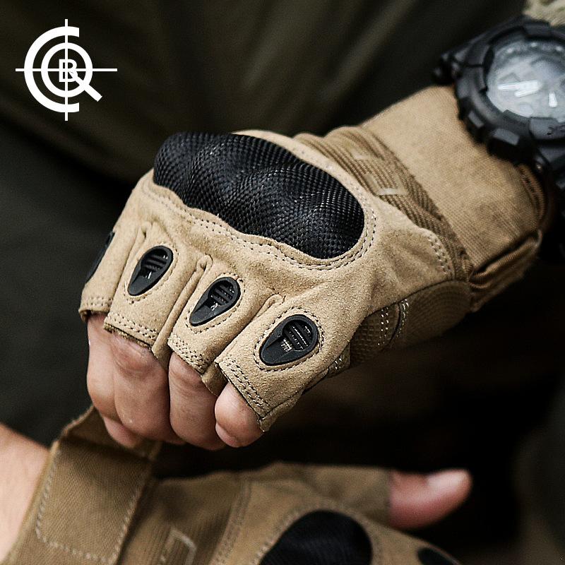 Giá Đặc Biệt CQB Găng Tay Chiến Thuật Nửa Ngón Ngoài Trời Lực Lượng Đặc Biệt Chống Trơn Trượt Găng Tay Chiến Đấu Nam Thu Đông Đi Leo Núi Găng Tay Bảo Vệ